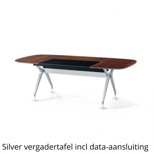 Interstuhl - Silver 890S - Rectangular with Leather Workspace