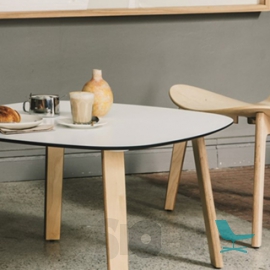 Enea - Lottus Wood Lounge Table - Square Rounded