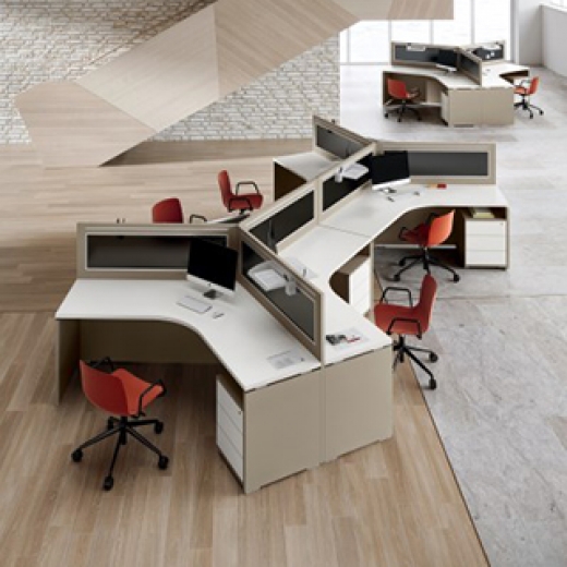Alea - Atlante - Bench Desk - Angle Shape