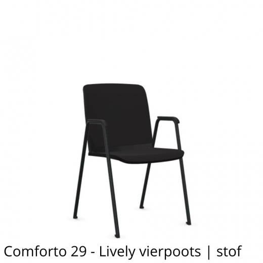 Haworth - Comforto 29 Guest Chair - Lively - Gestoffeerde rug