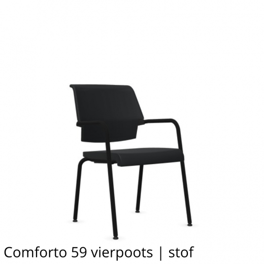Haworth - Comforto 59 - 4 Legs - Gestoffeerde rug